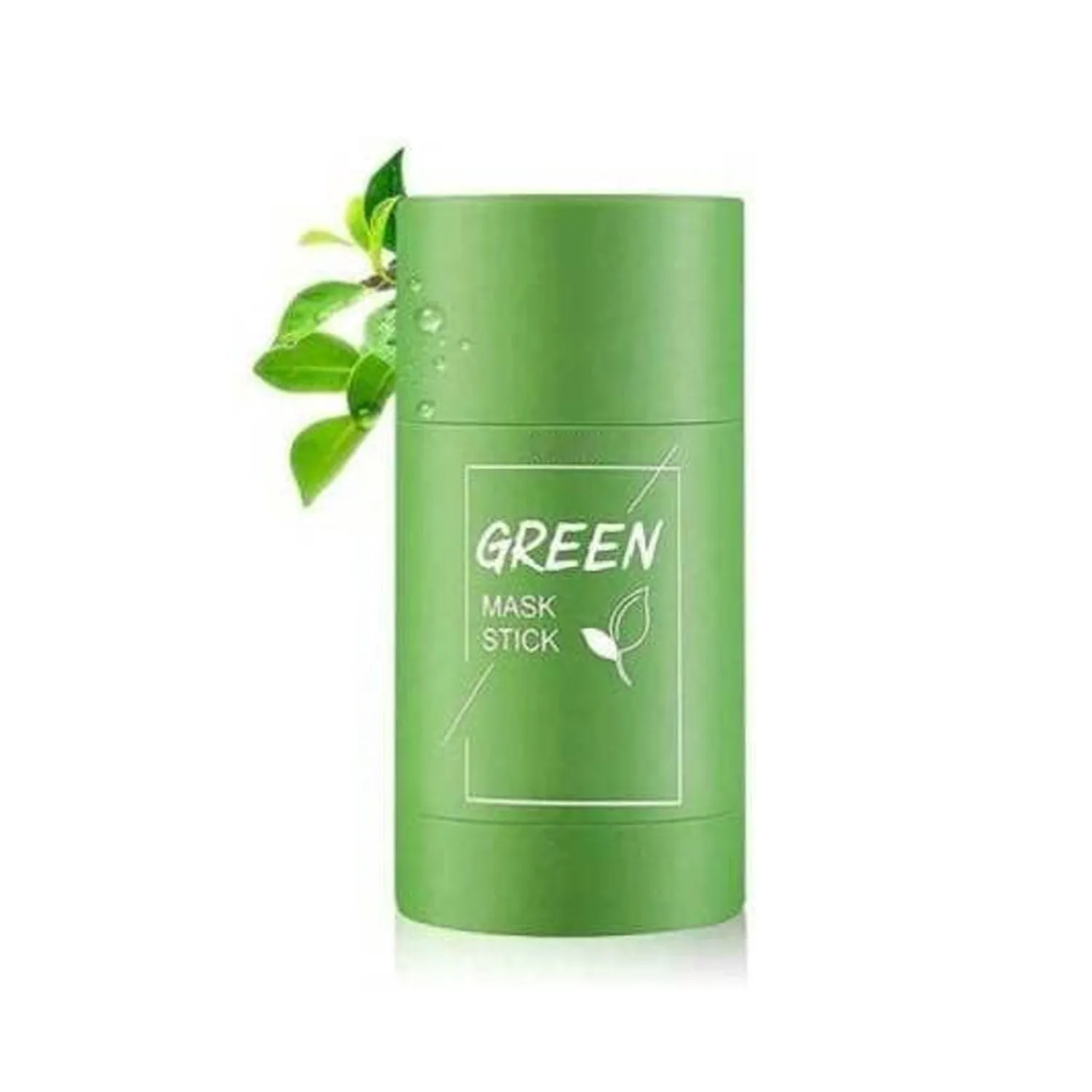 1205 Green Tea Purifying Clay Stick Mask Oil Control Anti-Acne Eggplant Solid Fine, Portable Cleansing Mask Mud Apply Mask, Green Tea Facial Detox Mud Mask