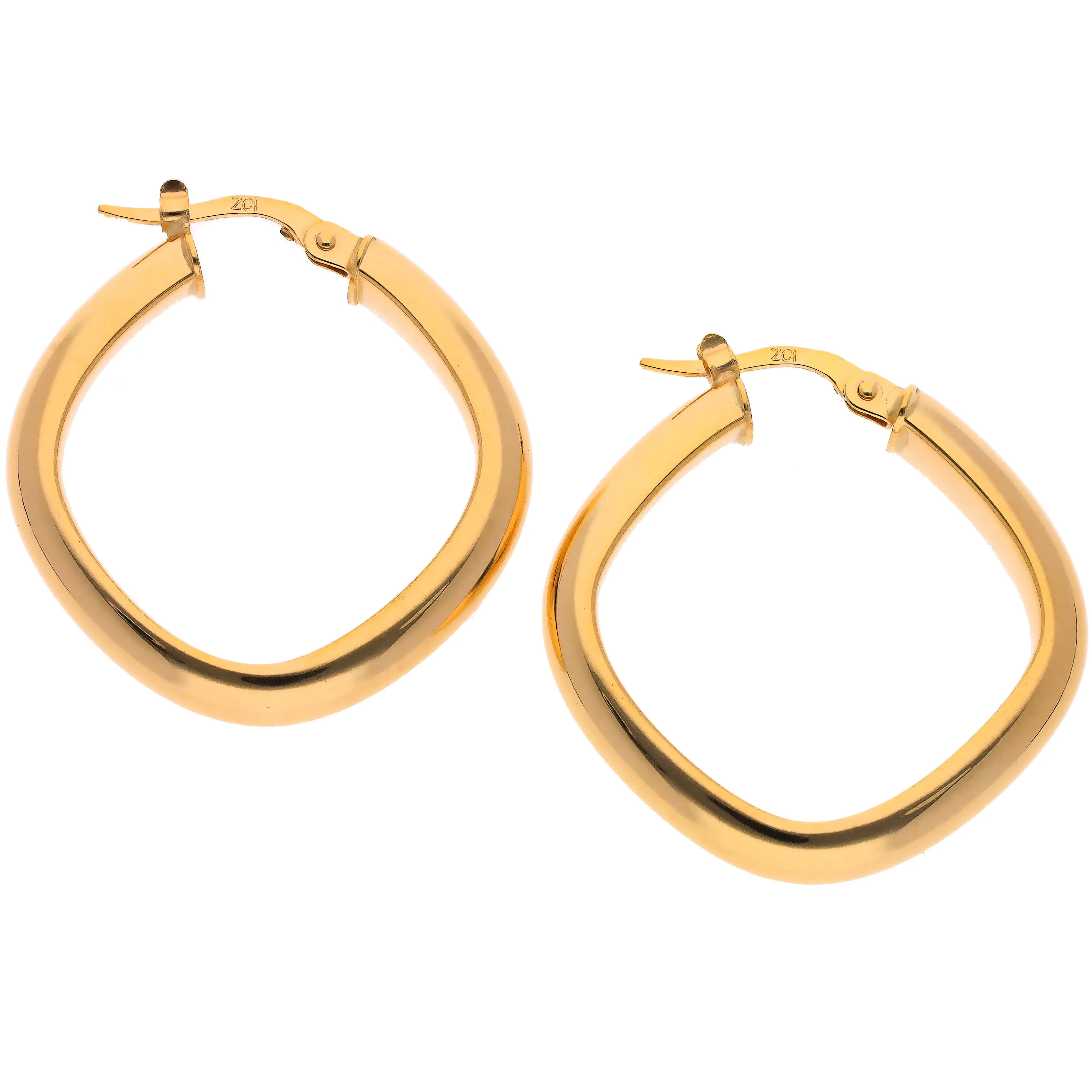 14K Yellow Gold Hoop Earrings