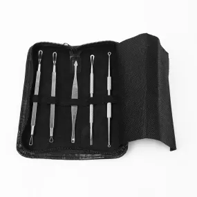 5-Piece Set: Blackhead Remover Kit Stainless Steel Popping Zit Remover