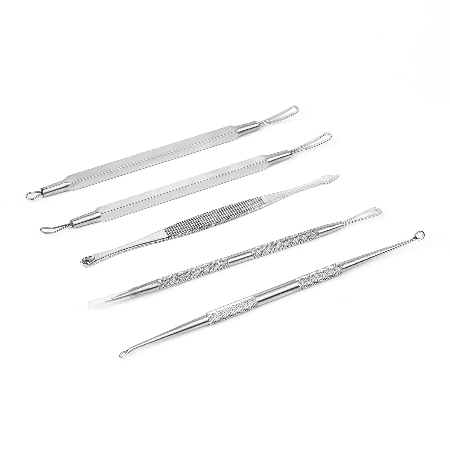 5-Piece Set: Blackhead Remover Kit Stainless Steel Popping Zit Remover