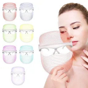 7 Colors LED Facial Mask Light Skin Care Device for Home Use - USB Rechargeable