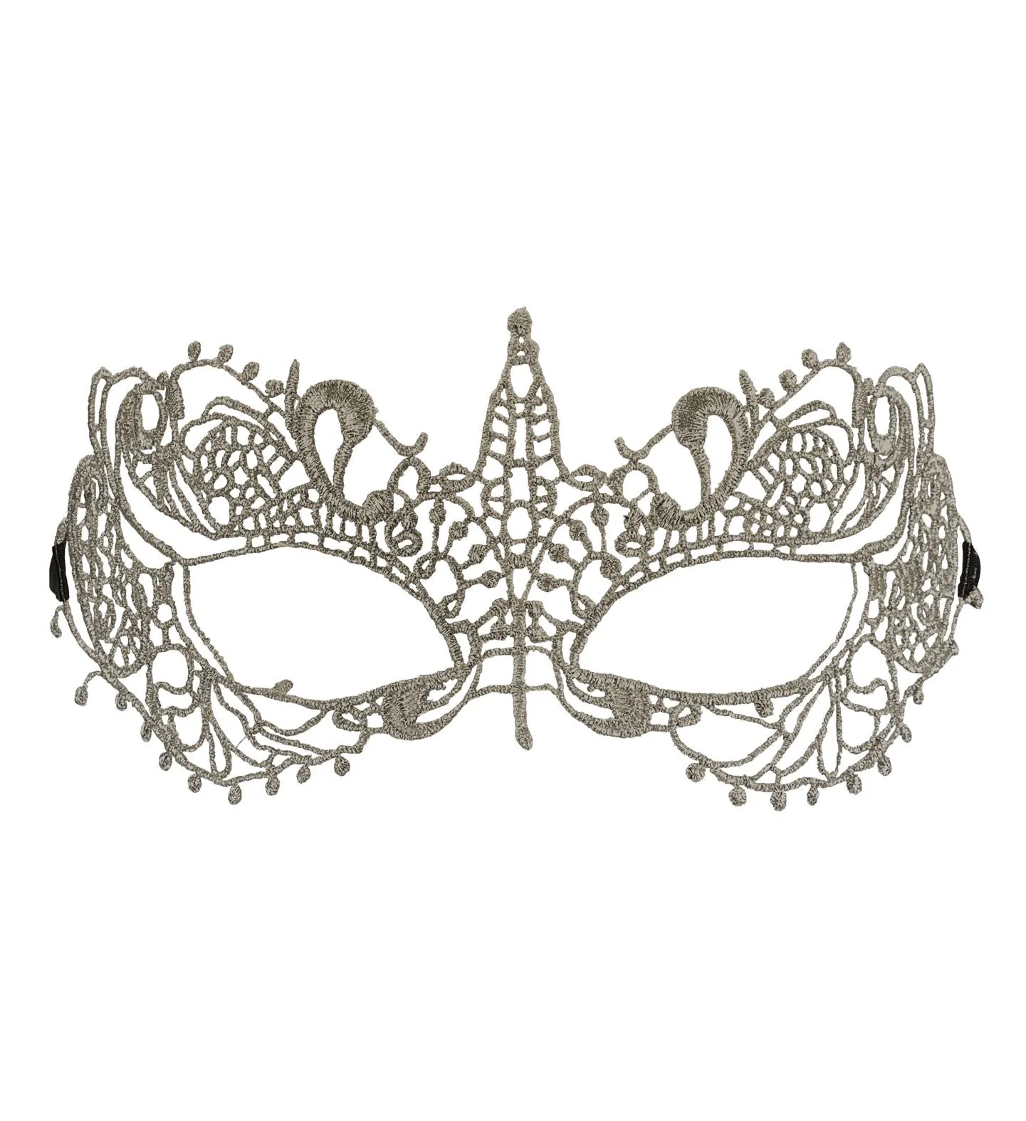 Antique Platinum Gold Lace Eye-mask