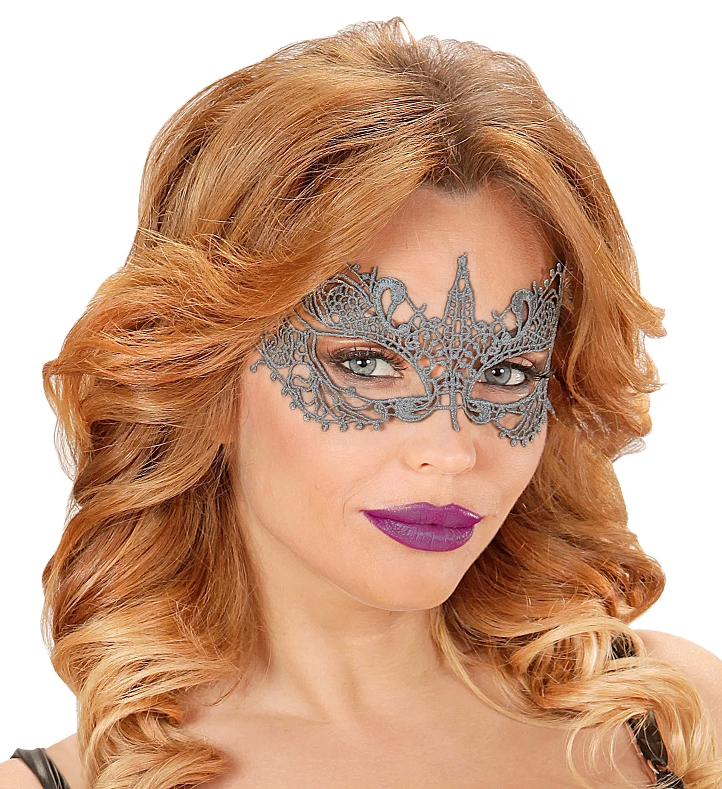 Antique Platinum Gold Lace Eye-mask