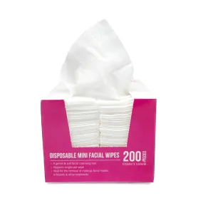 Barneys Disposable Mini Facial Wipes 100mm x 100mm - 200 Pieces