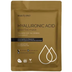 BeautyPro Hyaluronic Acid Gold Foil Mask 30g