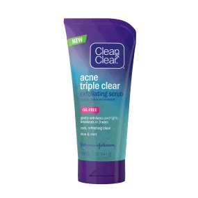 Clean & Clear Acne Triple Clear Exfoliating Scrub 5oz.