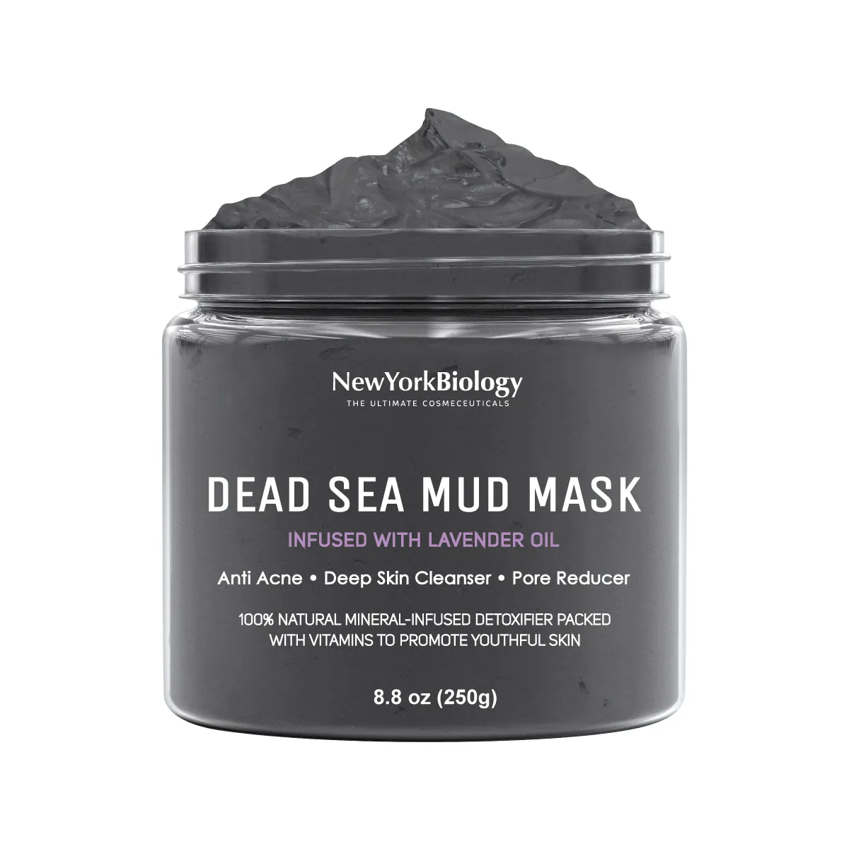 Dead Sea Mud Mask Infused with Lavender - 8.8 oz