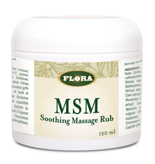 Flora MSM Natural Muscle Rub (120ml)