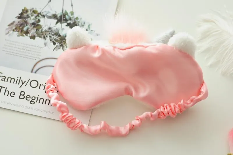 Fluffy Unicorn Sleep Masks