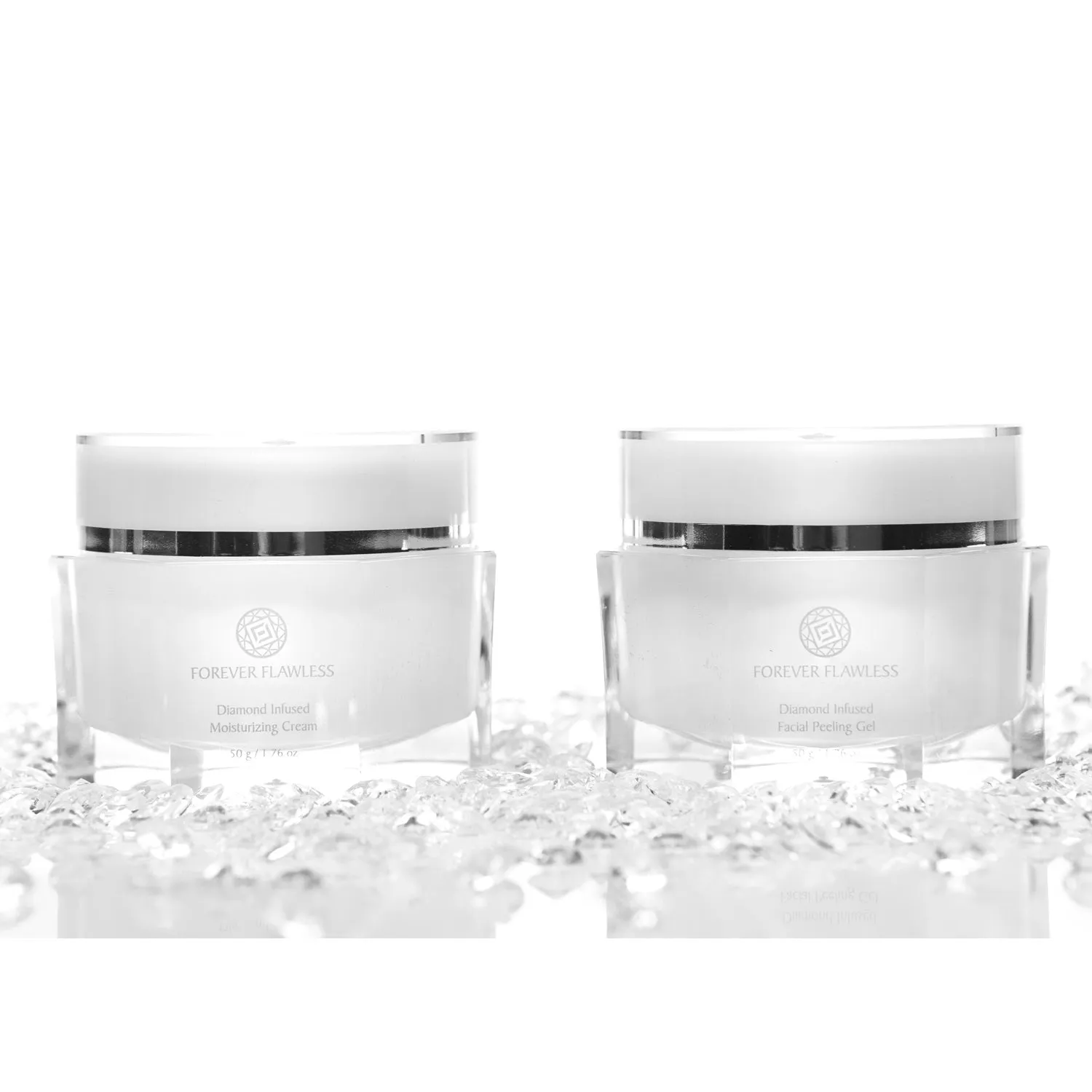 Forever Flawless White Diamond Beauty 2-Piece Set - Facial Peeling Gel & Moisturizer