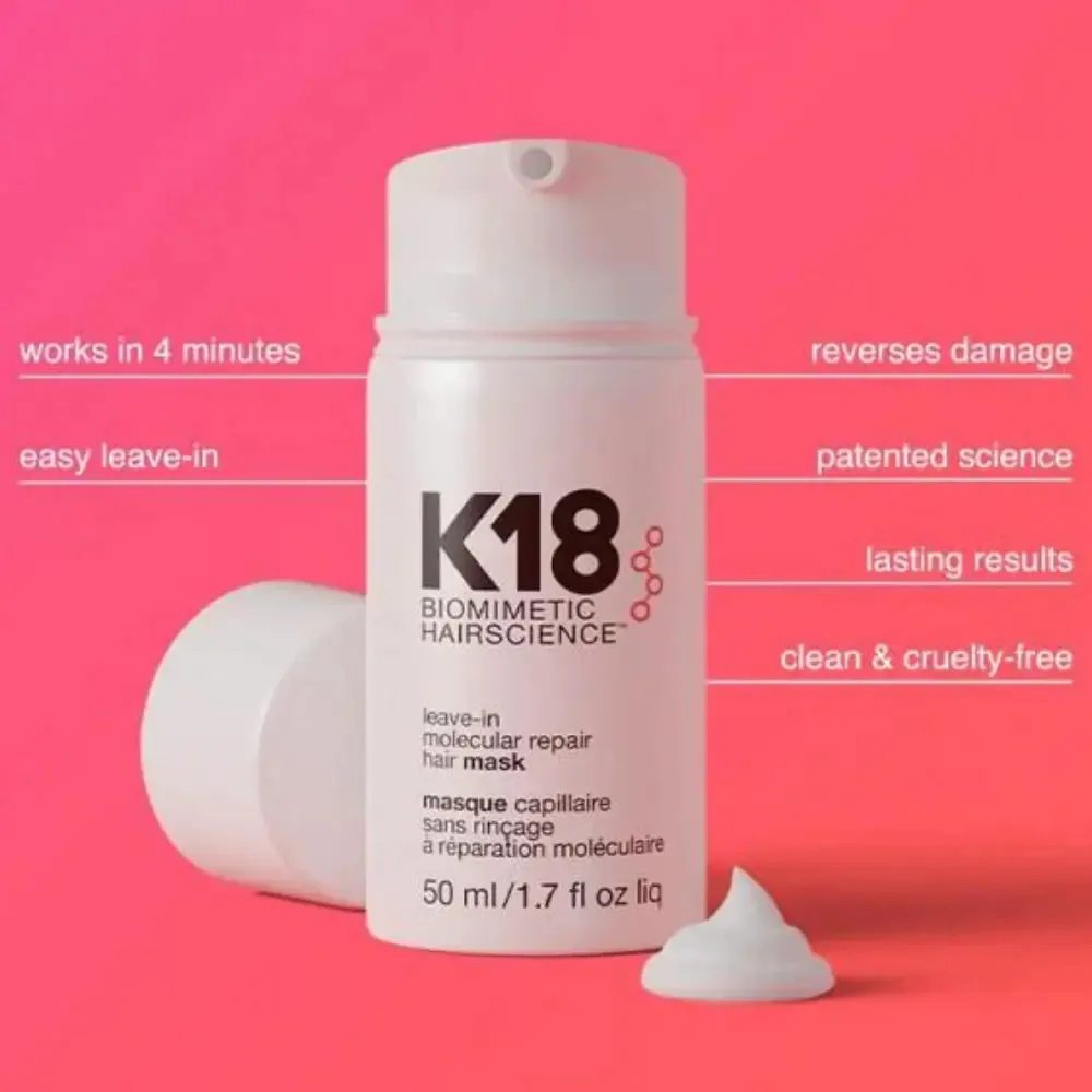 K18 Leave-In Molecular Repair Hair Mask 2 x 50ml