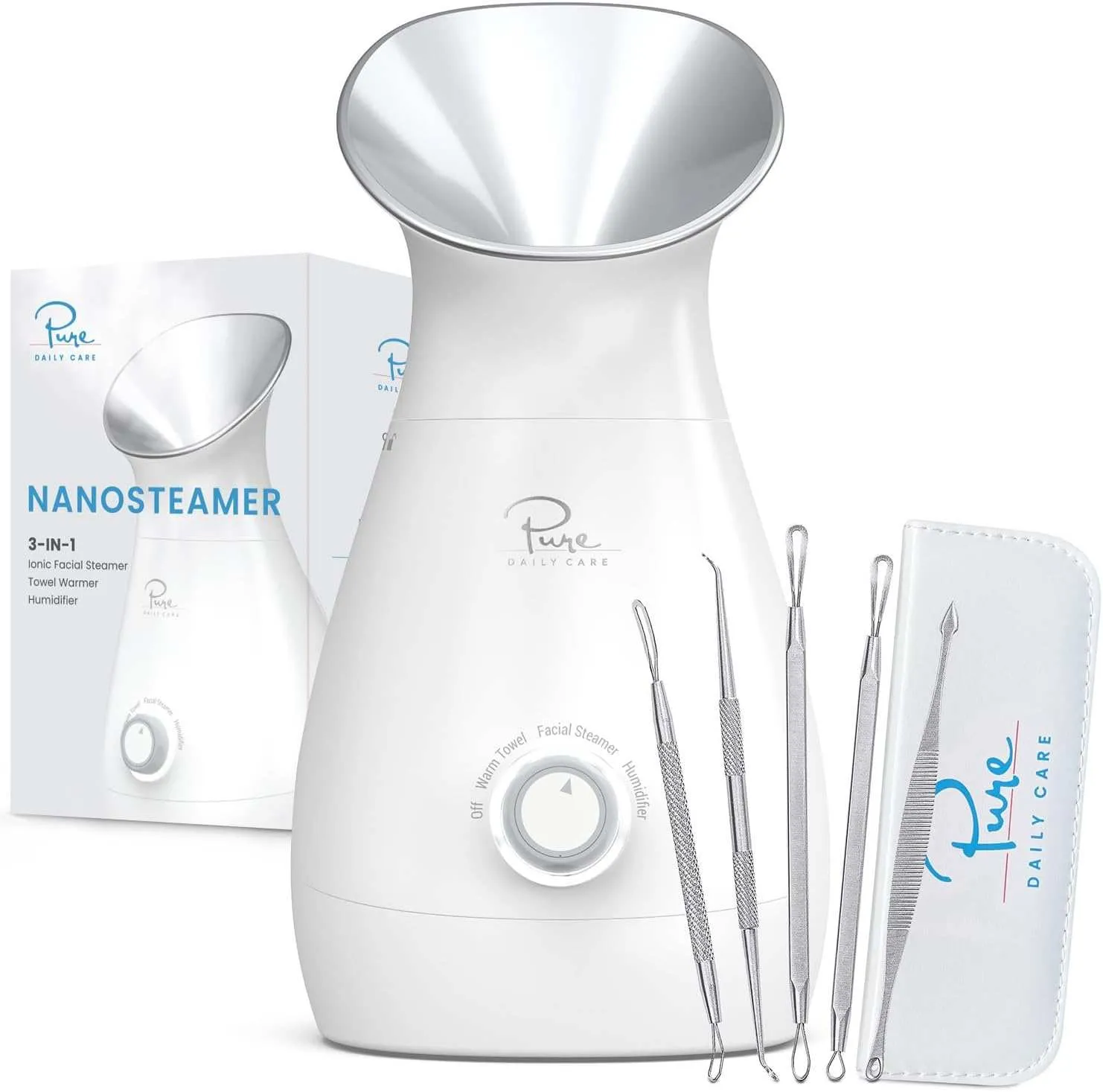 Nanosteamer Large 3-In-1 Ionic Facial Steamer