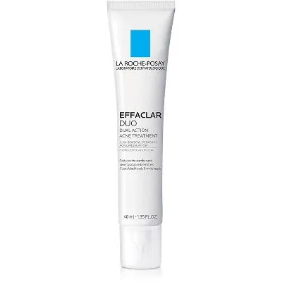 New - La Roche-Posay Effaclar Duo Acne Treatment with Benzoyl Peroxide, Dual Action Acne Spot Treatment - 1.35 fl oz