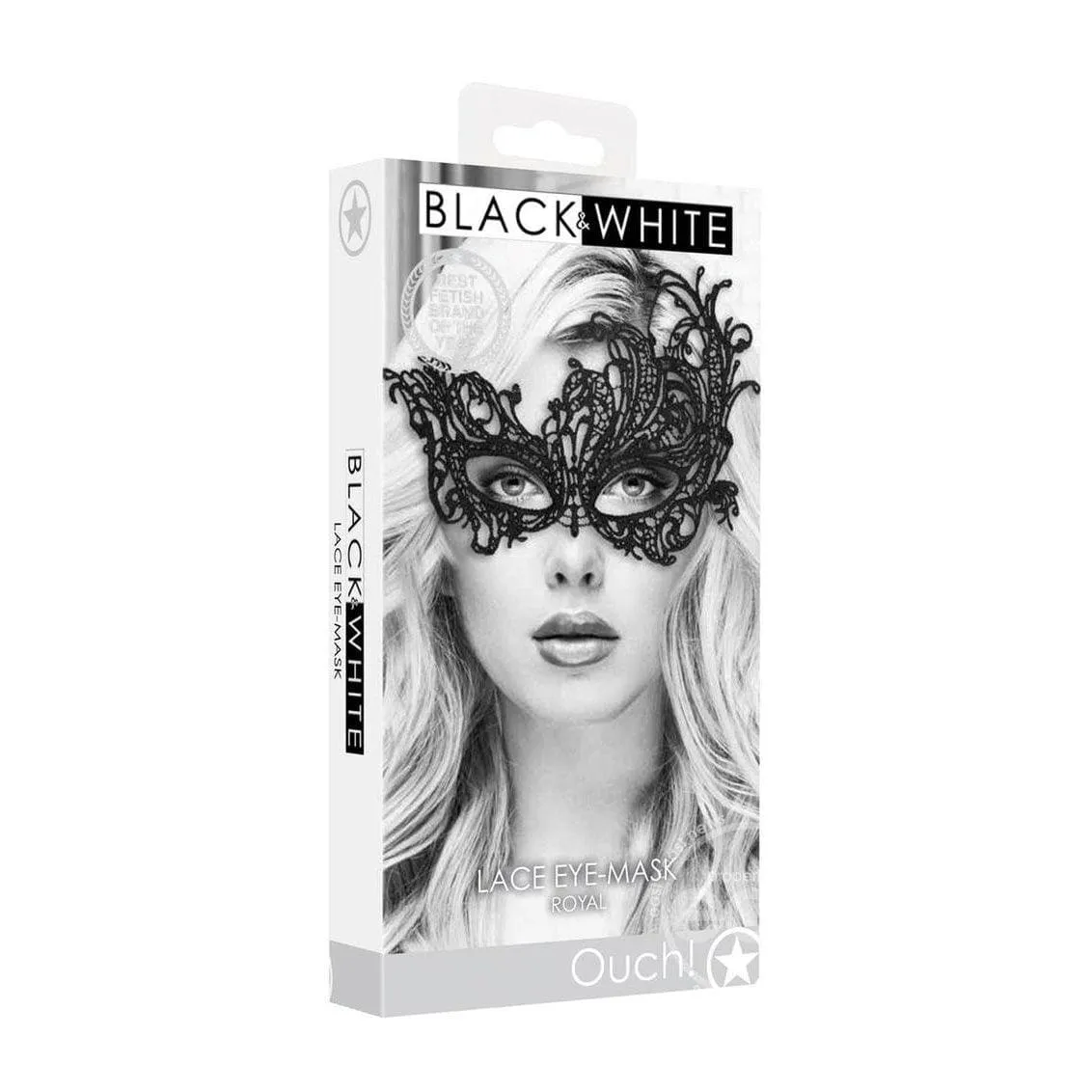 Ouch! Lace Eye-Mask Royal Black