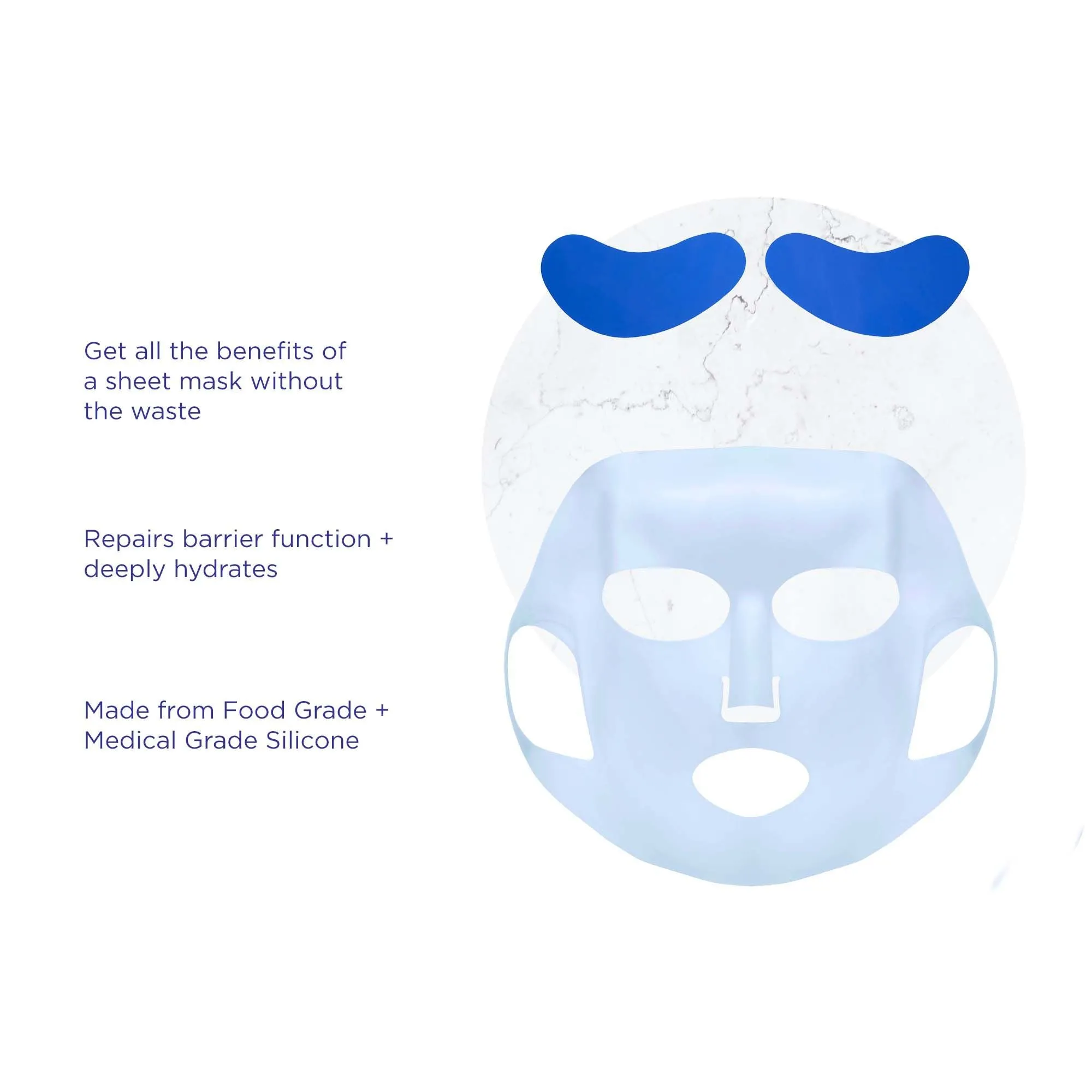 Province Apothecary - Reusable Silicone Sheet Mask Set for Face   Eyes