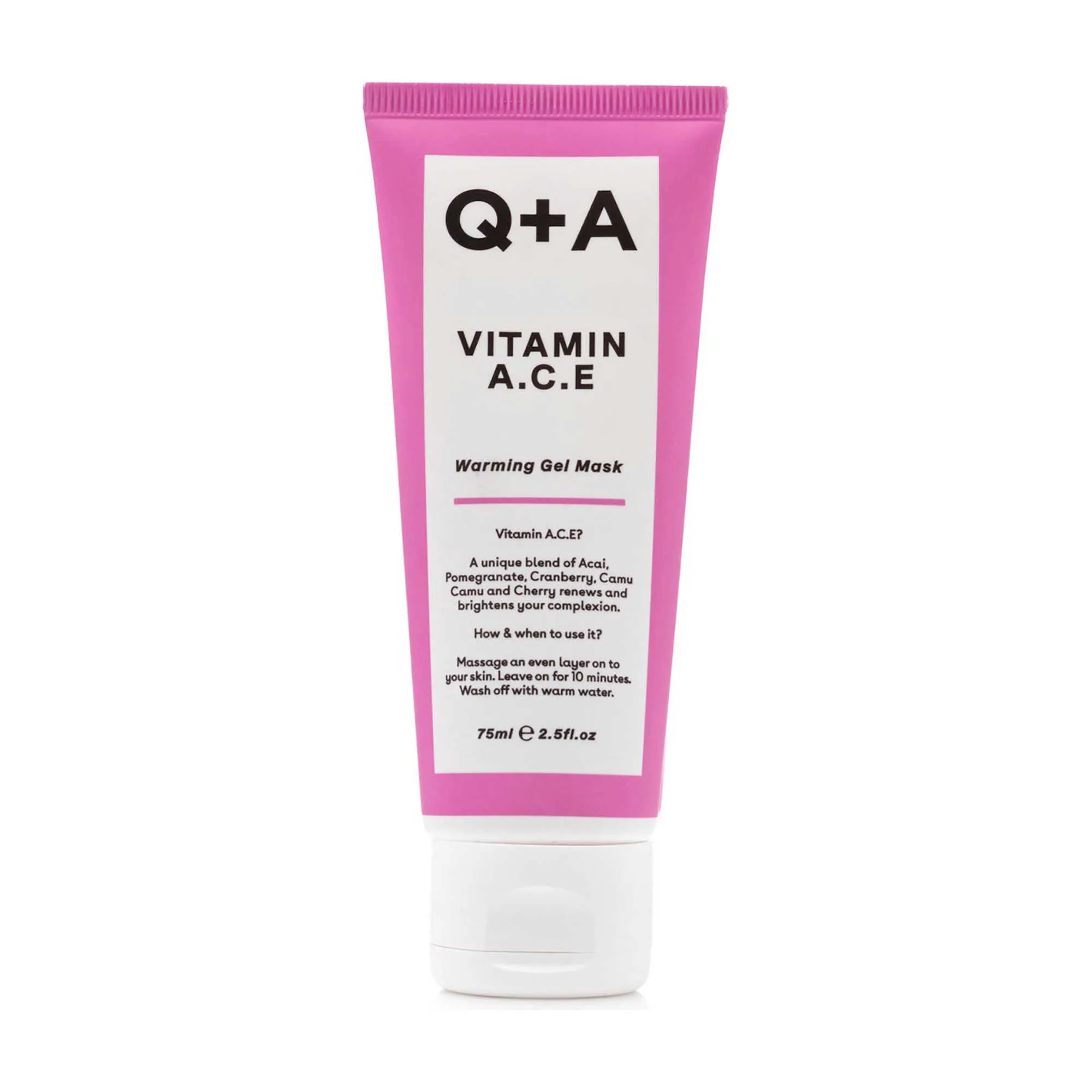 Q A Vitamin A.C.E Warming Gel Face Mask 75ml