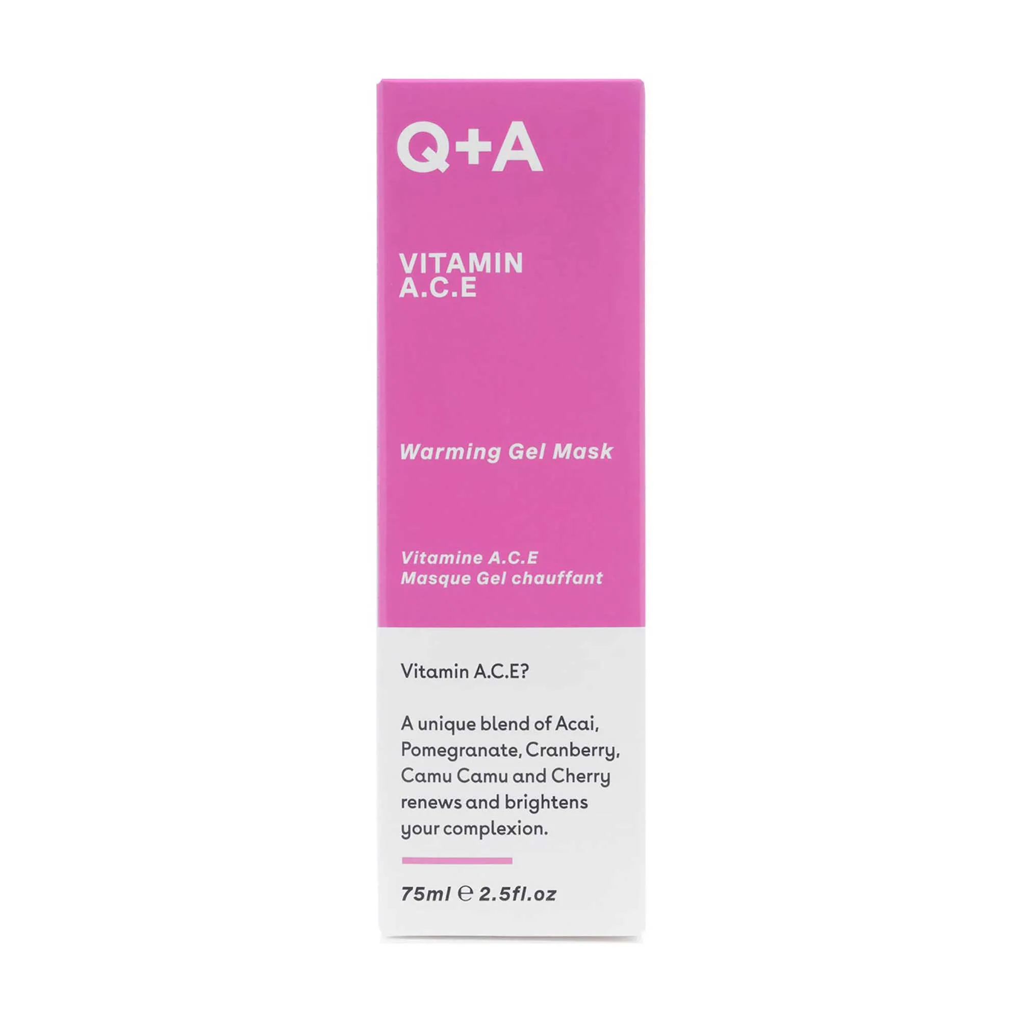 Q A Vitamin A.C.E Warming Gel Face Mask 75ml