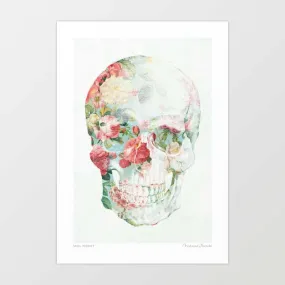 'Skull bouquet' Art Print by Vertigo Artography