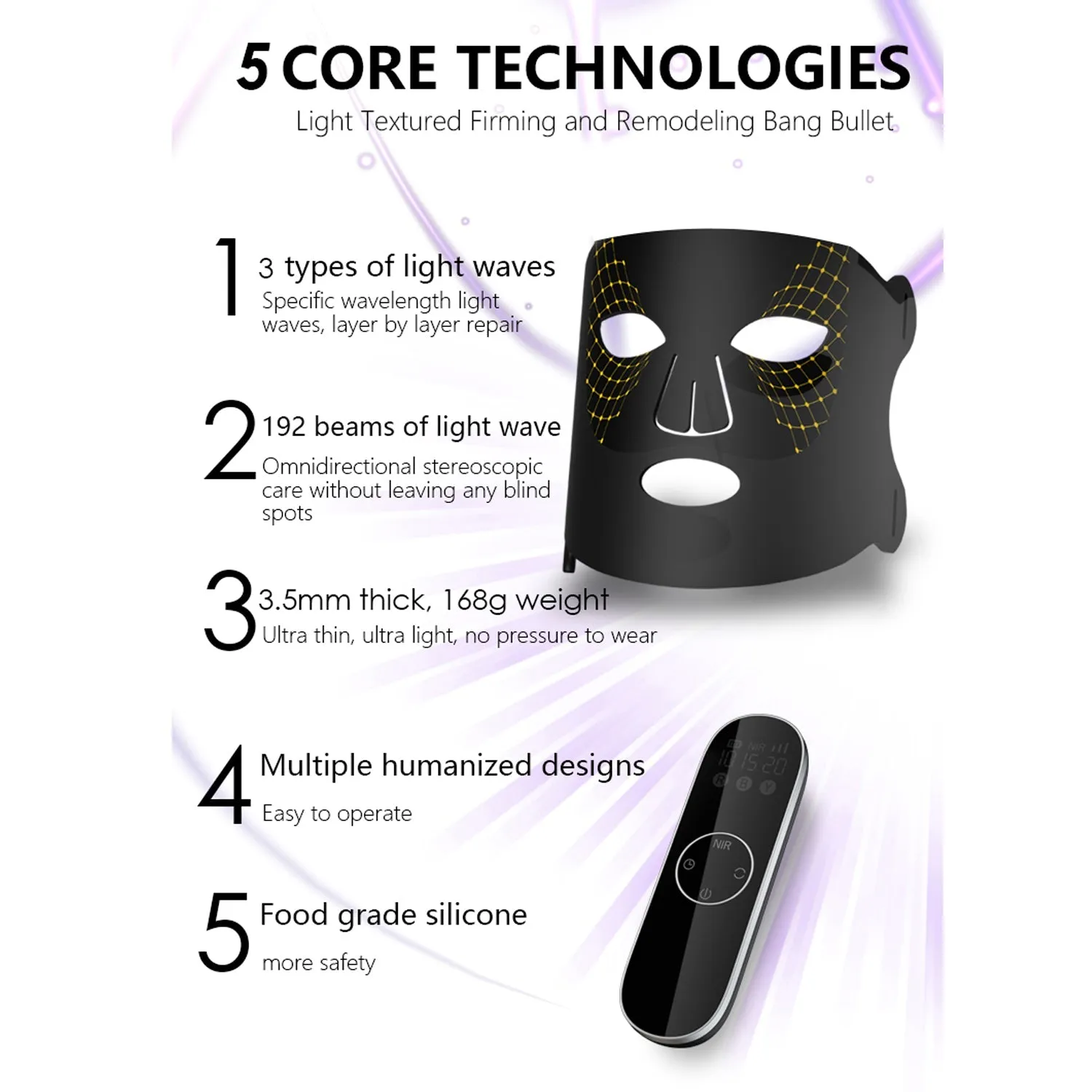 Time Keeper LED Therapy Face Mask