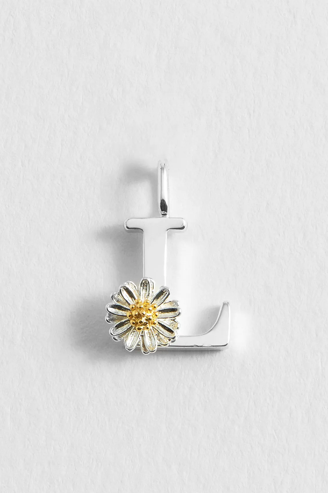 Wildflower Initial Charm