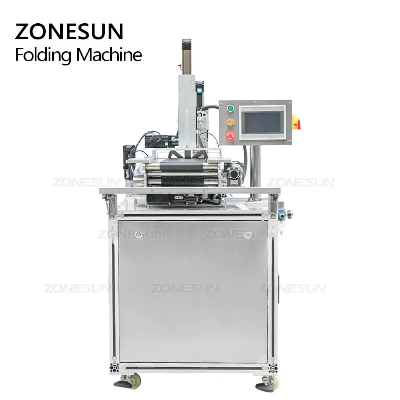 ZS-MS1TZD High Speed Automatic 4 Folded Beauty Cosmetics Facial Mask Sheet Folding Machine Bagging Packaging Machine